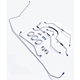 M38A1 brake line kit steel pre bent